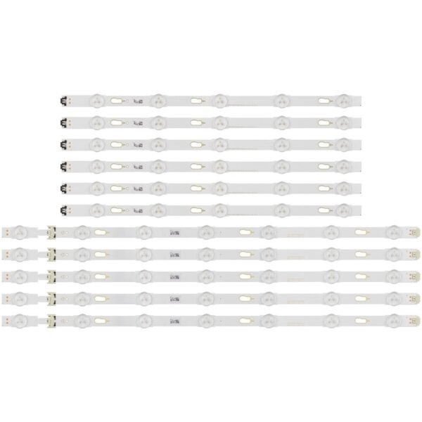 KIT TIRAS DE LED para UN49MU6500, UE49MU6120, UE49MU6200, UN49KU6500, UN49MU6300, UE49MU6100, UE49MU6100, UE49KU6100, BN96-40633A