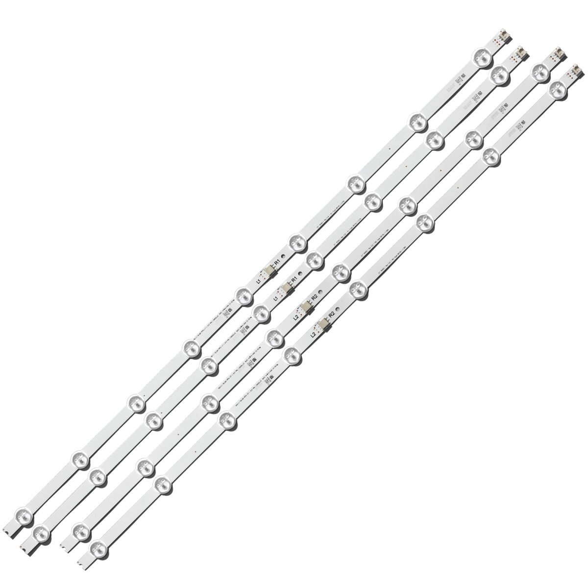 KIT TIRAS DE LED para LG 37LN540U 37LA613V 37LA615V 37LN540B 37LN540R 37LN540S LATWT370R 37LN541U 6916L-1137A 6916L-1138A - Imagen 2