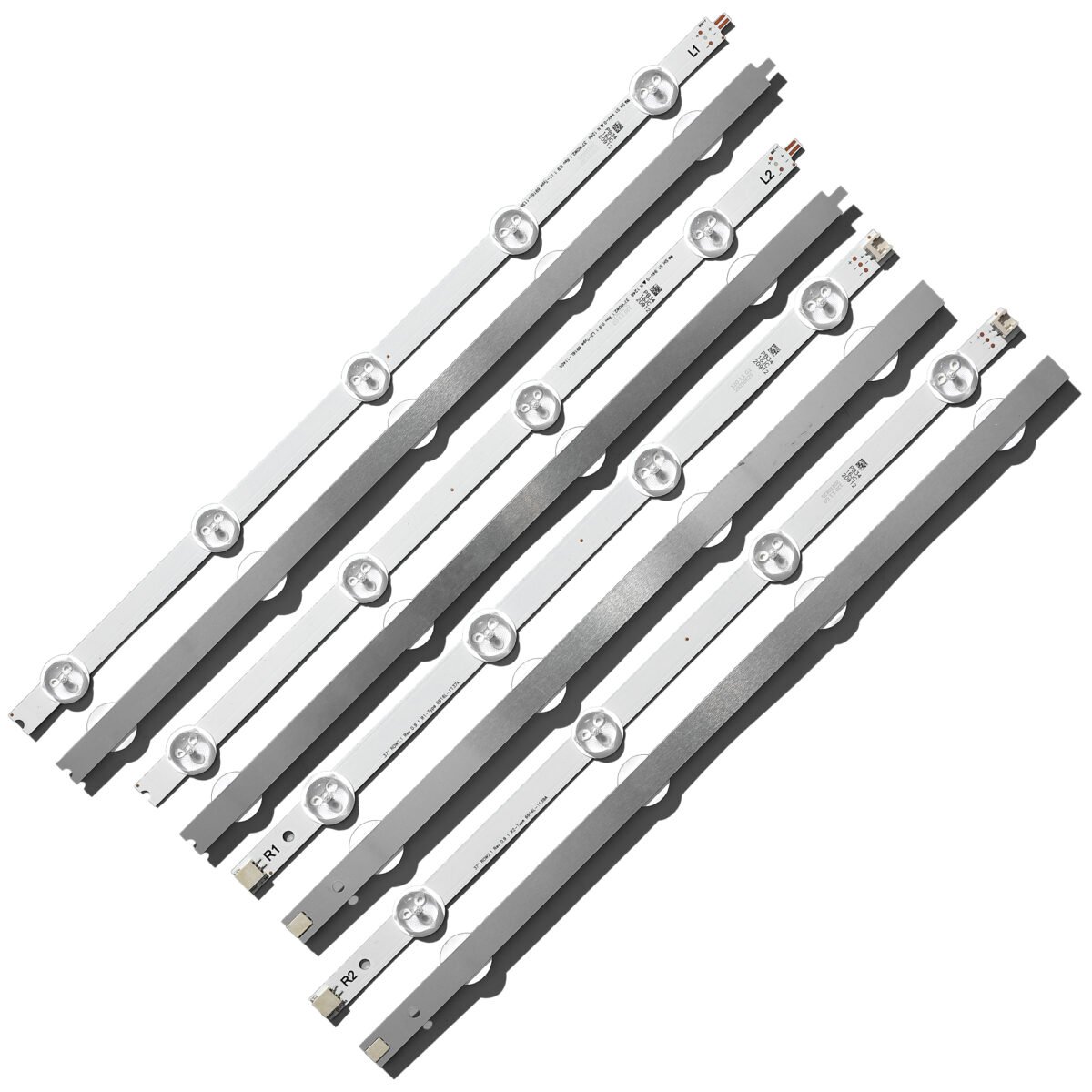 KIT TIRAS DE LED para LG 37LN540U 37LA613V 37LA615V 37LN540B 37LN540R 37LN540S LATWT370R 37LN541U 6916L-1137A 6916L-1138A - Imagen 3