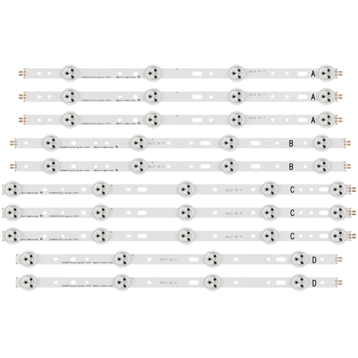 KIT TIRAS DE LED para 40" SVS400A73 40D1333B 40L1333B 40PFL3208T LTA400HM23 SVS400A79 40PFL3108T/60 40VLE5322B 40VLE5324