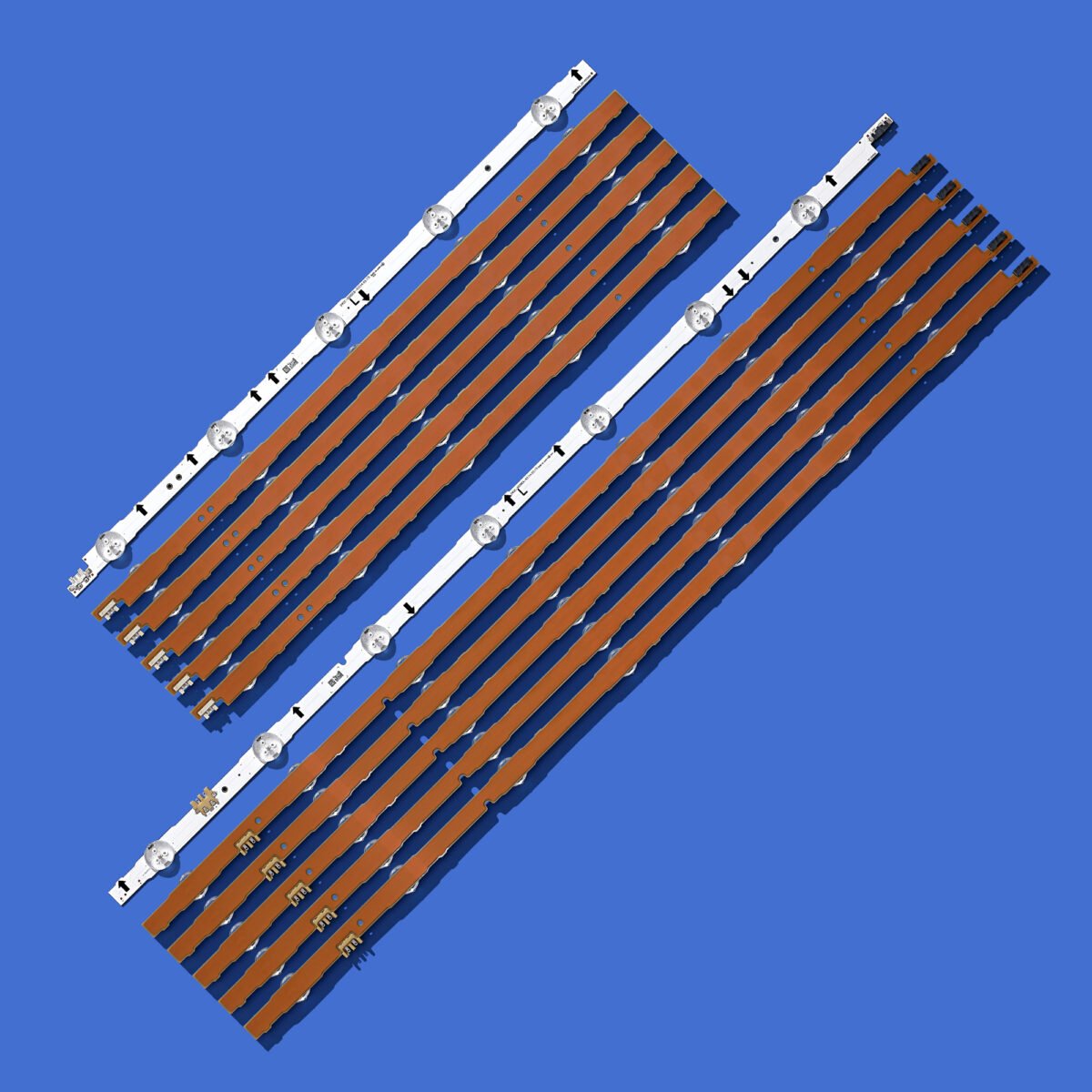 KIT TIRAS DE LED para UE55H6400, UE55J5510, UE55J5200, UE55J5600, UE55J6300, UE55H6350, UE55H6670, 2014SVS55, 3228, D4GE-550DCA-R3 - Imagen 3