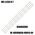 KIT TIRAS DE LED para MS-L1255 V7 HTV-LED50UHDS100T2 CLED500219B6 50LEX-5056/FT2C 50LEX-6027/UTS2C 50LEM-1027 1070 STM50P28USA22