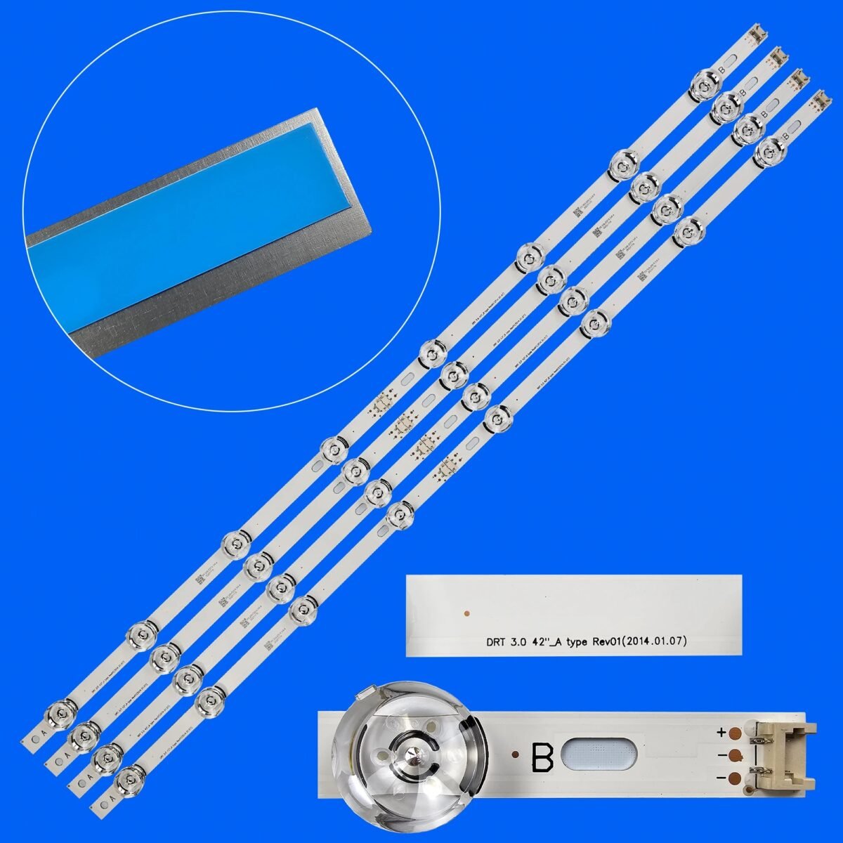 TIRAS LED LG 42" 42LB613V 42LB569V 42LV320C 42LB550U 42LB550B 42LB565V 42LB565 42LB580U 42LB561B 42LB582U 42LB563U - Imagen 2