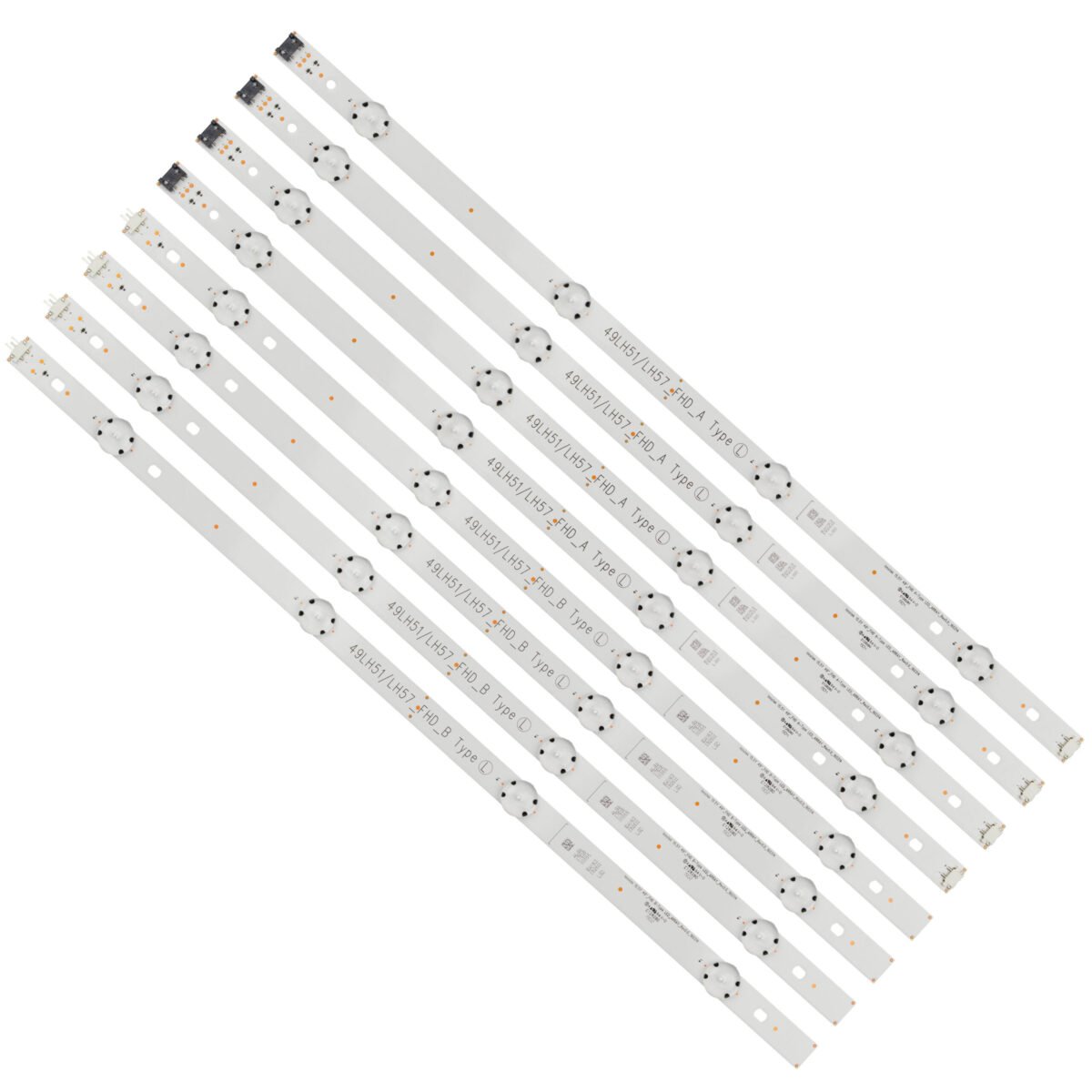 KIT TIRAS DE LED para LG 49LH590V HC490DUN 49LH5700 49LJ51/LJ57_FHD_A B EAU63673013 17Y 49_FHD UM B