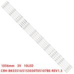 KIT TIRAS DE LED para H55A6100, H55A6100UK, H55A6120, H55A6200, H55A6200UK, H55A6250UK, H55AE6000, HZ55A67, HZ55H55, HZ55A65
