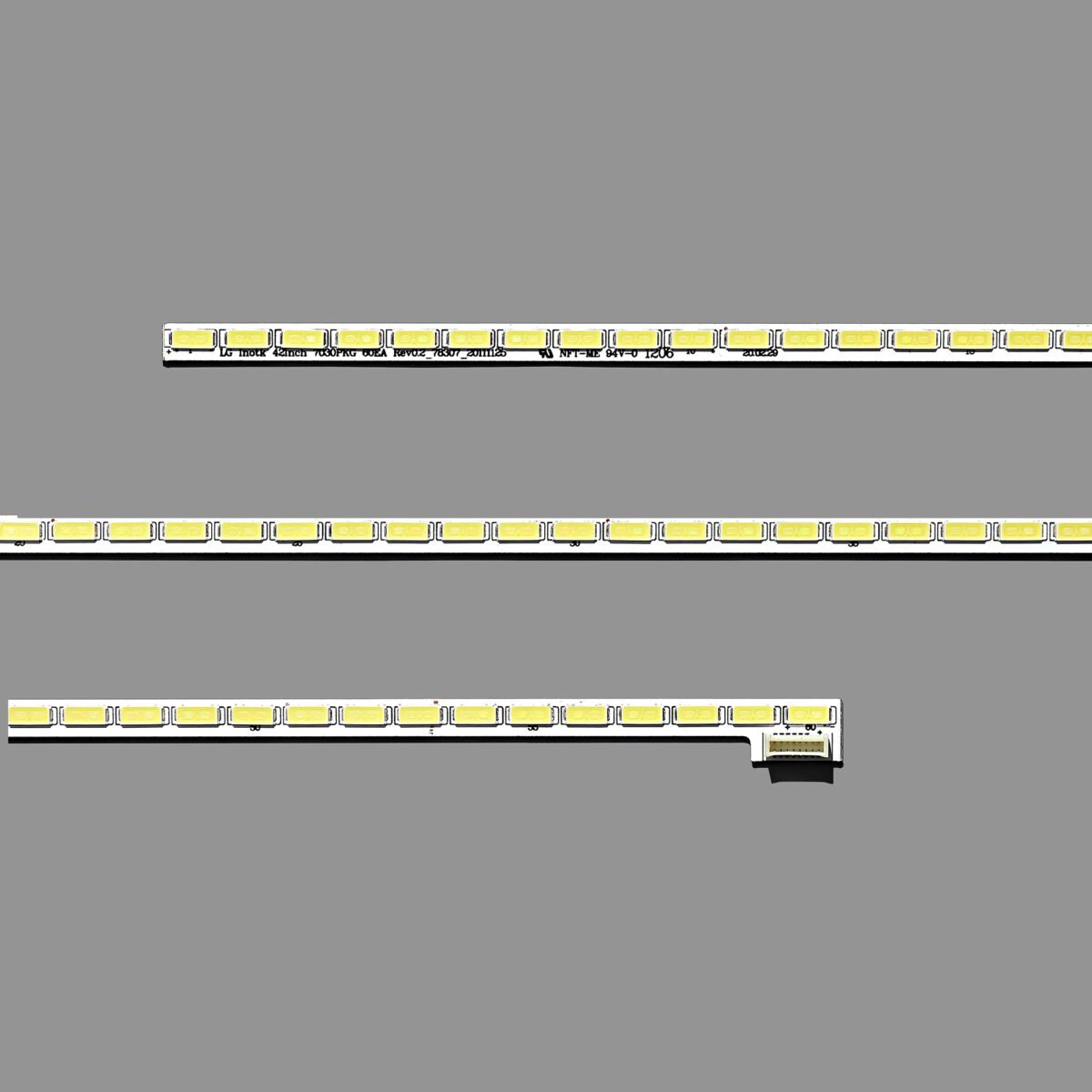 KIT TIRA DE LED para 42LS570T T420HVN01.0 74.42T23.001 7030PKG 60ea 42LS5600 42LS560T 42LS570S 42LS575S | 8 Pinos - Imagen 5