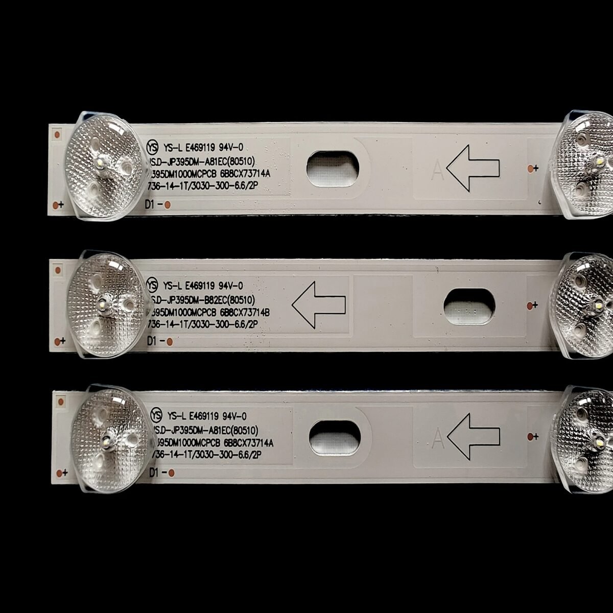 KIT TIRAS DE LED para D40-M30 40BF400 JS-D-JP395DM-A81EC JS-D-JP395DM-B82EC (80105) E395DM1000 MCPCB - Imagen 4