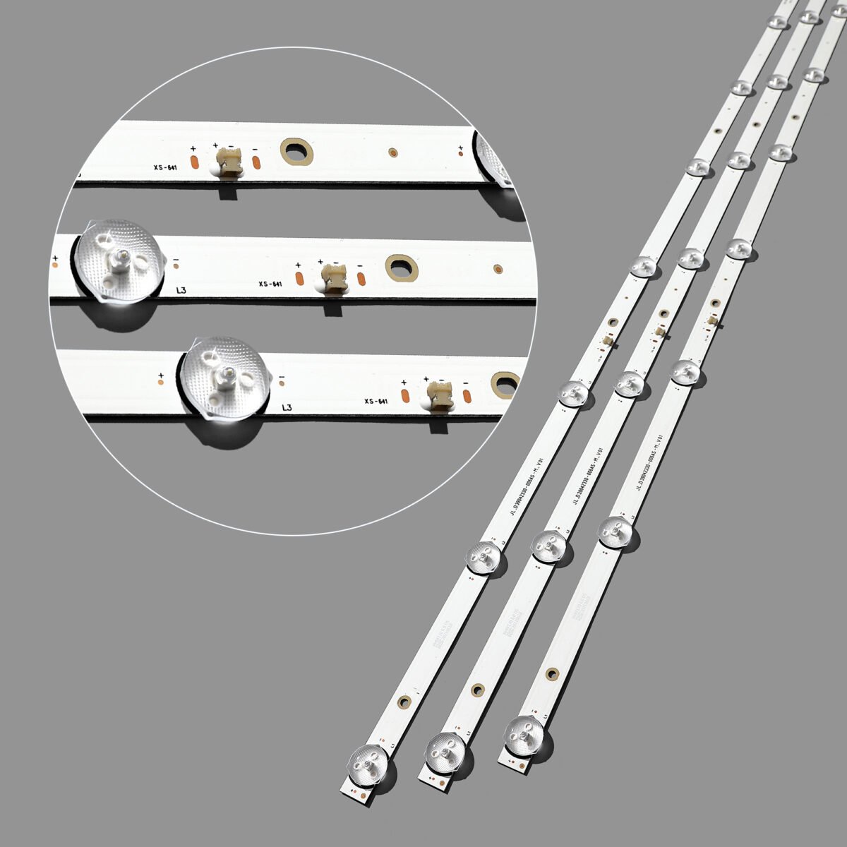 KIT TIRAS DE LED para 39LH5320H MS-L1795 V2 PIXEL39 "TV LE39Z1 CX390DLEDM H39D7100E JL.D39042330-006AS-M_V01 3080539Z10DTZ003 - Imagen 2