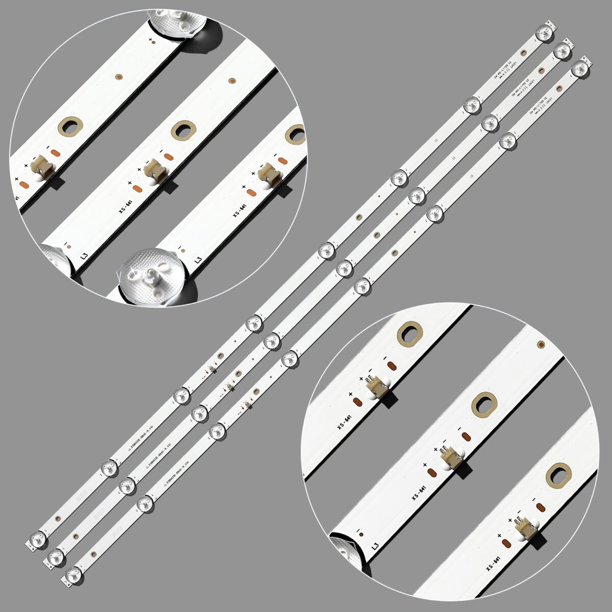 KIT TIRAS DE LED para 39LH5320H MS-L1795 V2 PIXEL39 "TV LE39Z1 CX390DLEDM H39D7100E JL.D39042330-006AS-M_V01 3080539Z10DTZ003 - Imagen 7