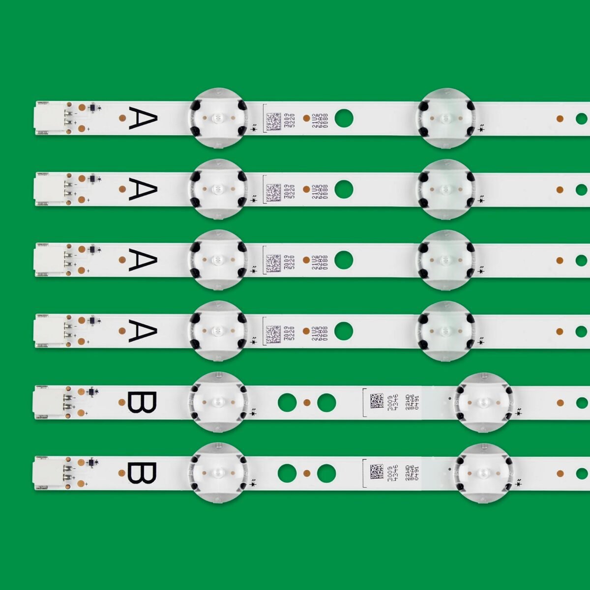 KIT TIRAS DE LED para 49U5766DB 49U6763DB 49A06USB VES490QNDL-2D-U11 N12 VES490QNDS 490 DRT VNB A TIPO B SVV490A59A B - Imagen 2