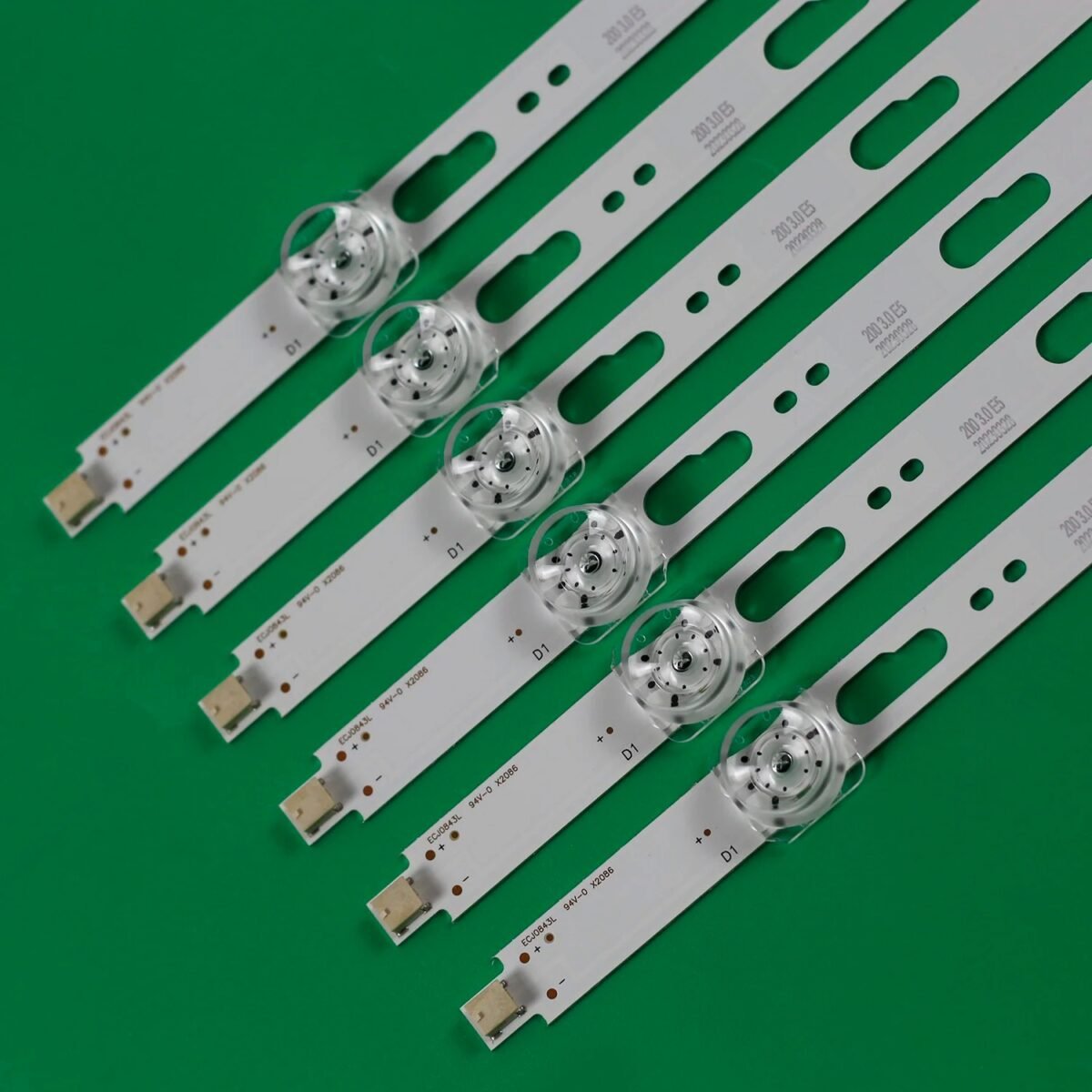 KIT TIRAS DE LED para UE75TU8000U UN75TU7000F UN75TU8000F UN75TU8200F UN75TU700DF UE75TU7005K CY-GT075HGEV3H LH75QETEPGC - Imagen 3
