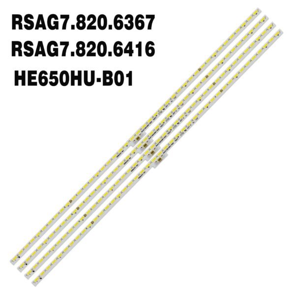 KIT TIRAS DE LED para LC-65N7000U, HE65K5510UWTS, 65CU6200, LED65K5510U, 65H9E, 65H7B, 65H7B2, HE65K5510, GT-1146680-A, B, A, B