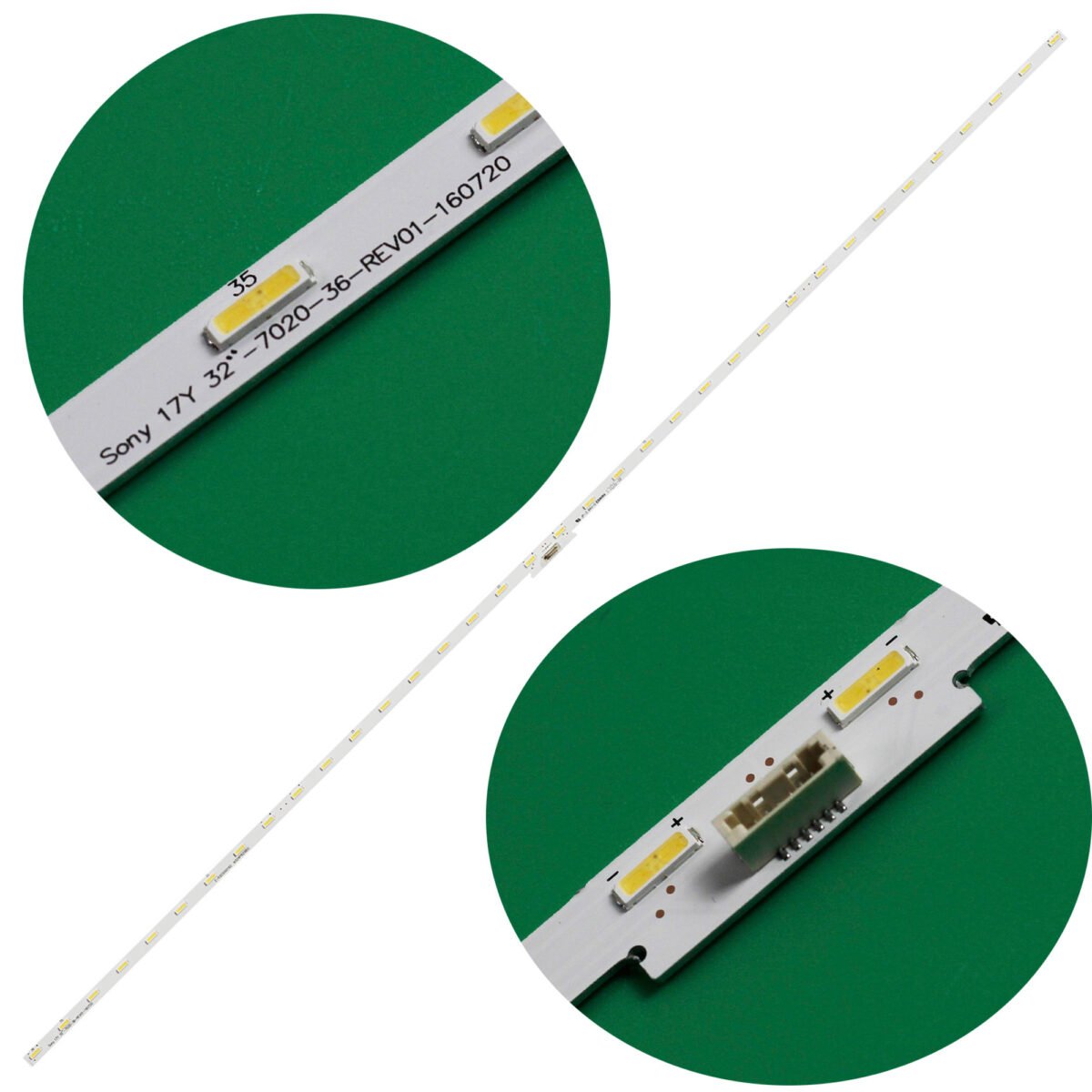 KIT TIRAS DE LED para SONY KDL-32RE403, KDL-32WE610, KDL-32WE613 17Y 32 "7020 _ 32 80611DD 4-596-427 - Imagen 2