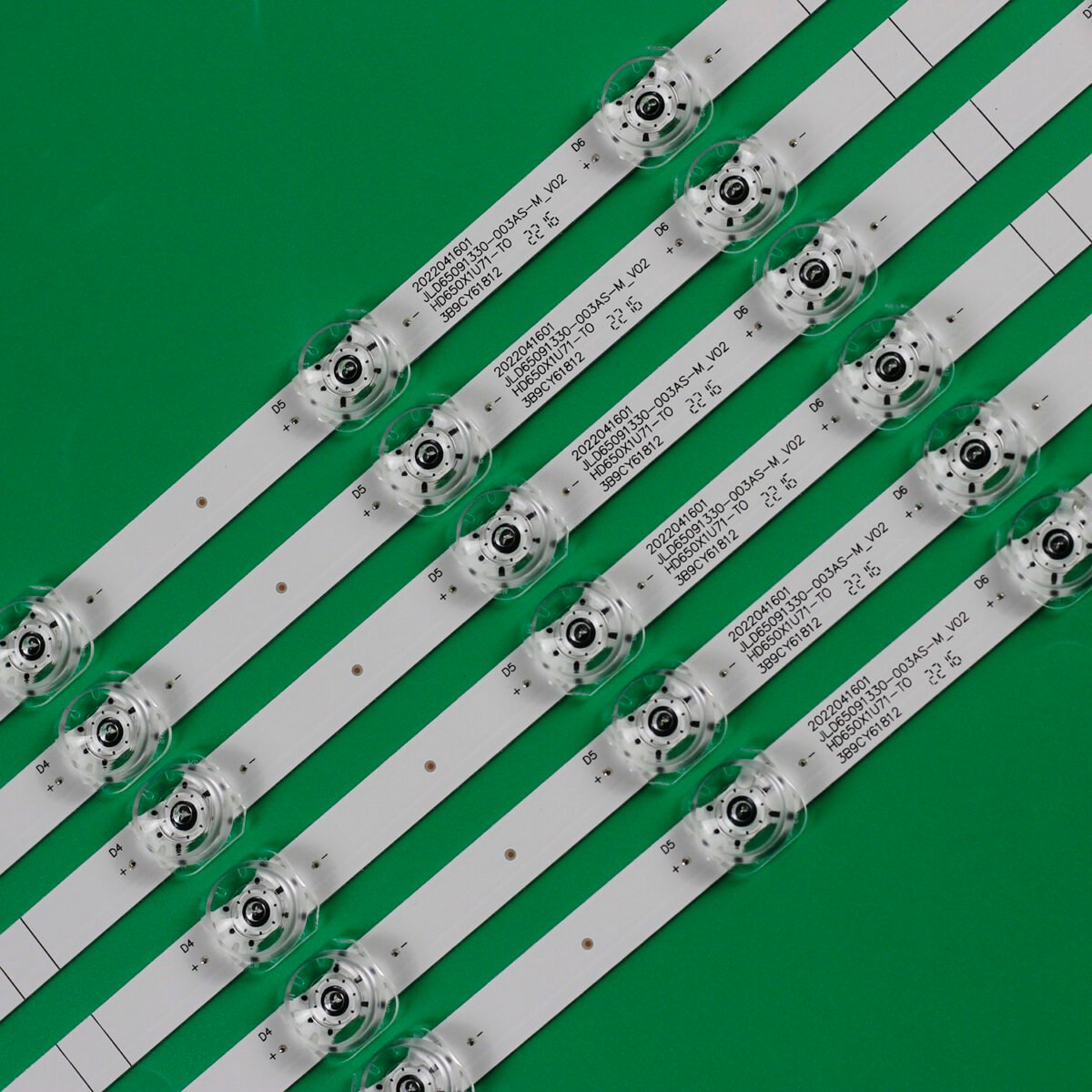 KIT TIRAS DE LED para HISENSE, 65AE7200F, 65A7300, 65A7300FTUK, 65AE7000F, 65AE7000, 65AE7300, 65A7120FS, HZ65A52E, HZ65A55E, SVH650AH8 - Imagen 3