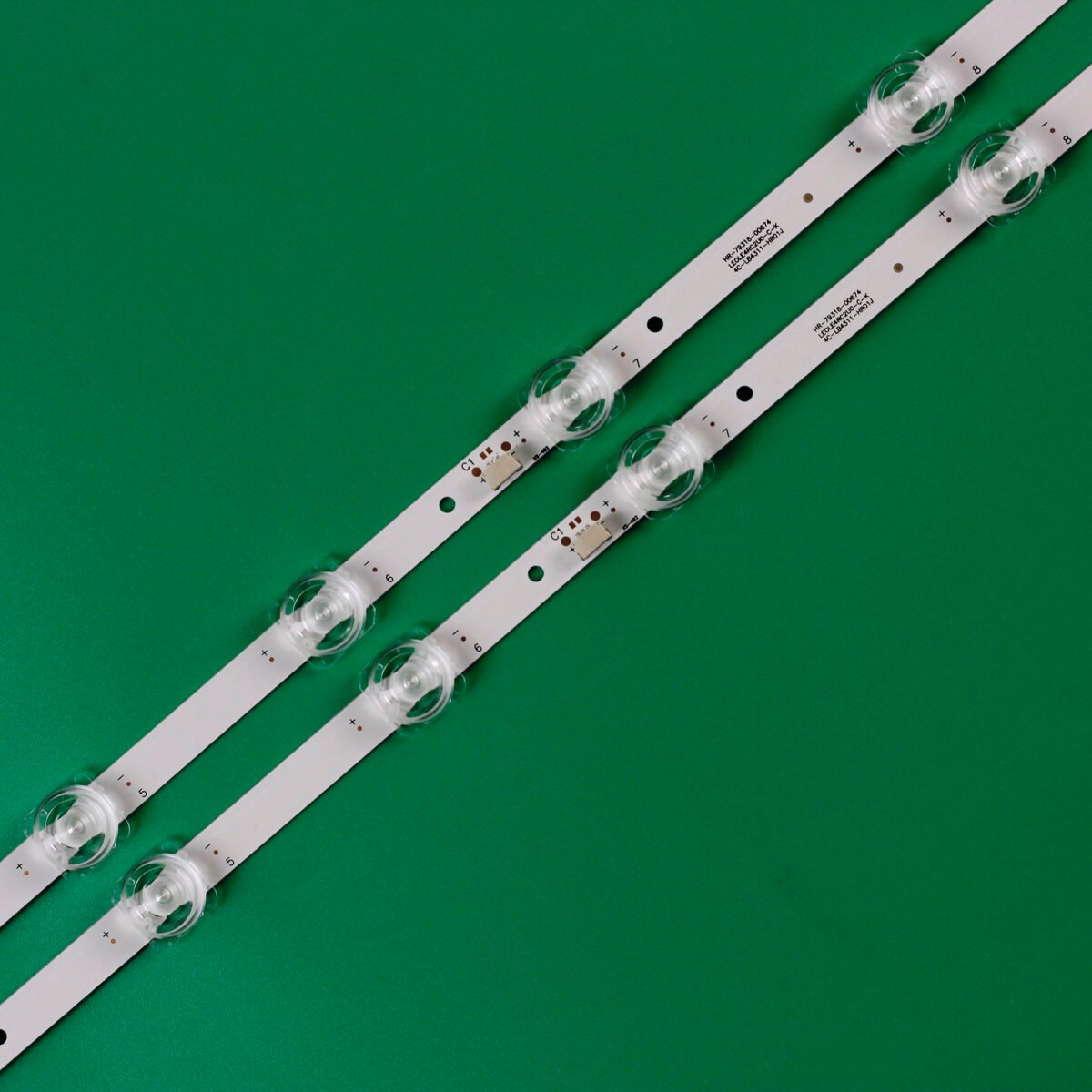KIT TIRAS DE LED para Hisense GIC43LB32-3030F2.1D-v0.9, 4C-LB4311-ZM06J, 43HR330M11A1, 43S421, 43A260, 43A460, 43V2, 43F6F, 43L2F, 43D6 - Imagen 2