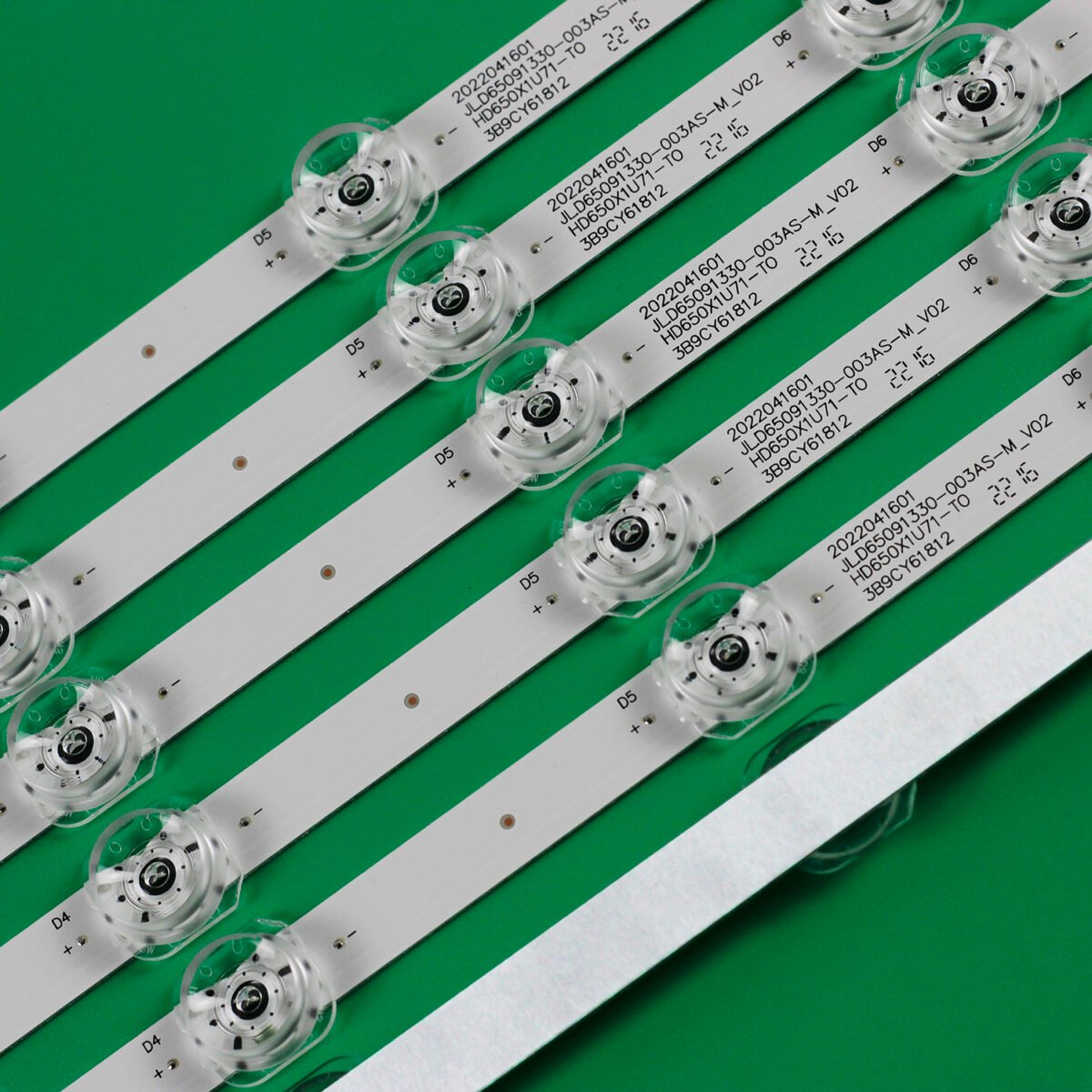 KIT TIRAS DE LED para HISENSE, 65AE7200F, 65A7300, 65A7300FTUK, 65AE7000F, 65AE7000, 65AE7300, 65A7120FS, HZ65A52E, HZ65A55E, SVH650AH8 - Imagen 6