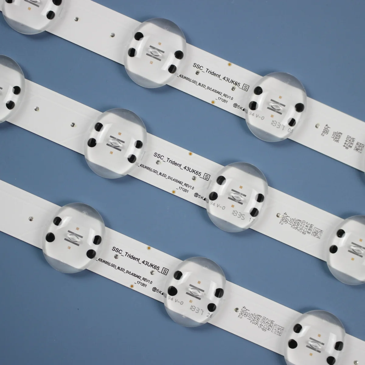 KIT TIRAS DE LED para 43UK6520PSA, 43UK6310PSE, 43UK6510PSF, 43UK6500PLA, 43UK6950PLB, 43UK6750PLD, HC430DQG-SLUR1, SLUR2 - Imagen 3