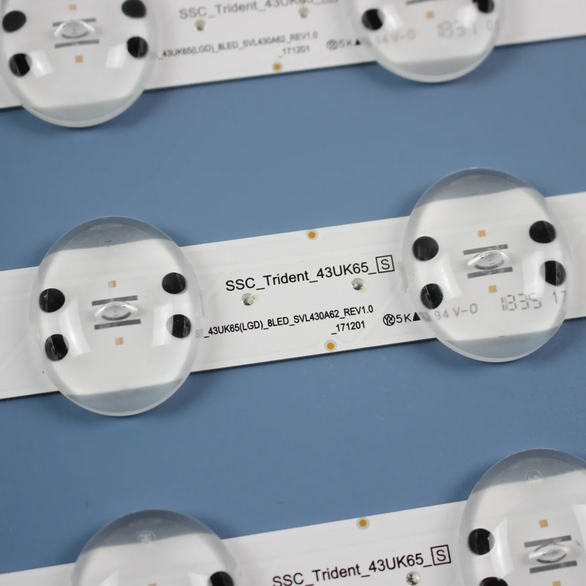 KIT TIRAS DE LED para 43UK6520PSA, 43UK6310PSE, 43UK6510PSF, 43UK6500PLA, 43UK6950PLB, 43UK6750PLD, HC430DQG-SLUR1, SLUR2 - Imagen 5