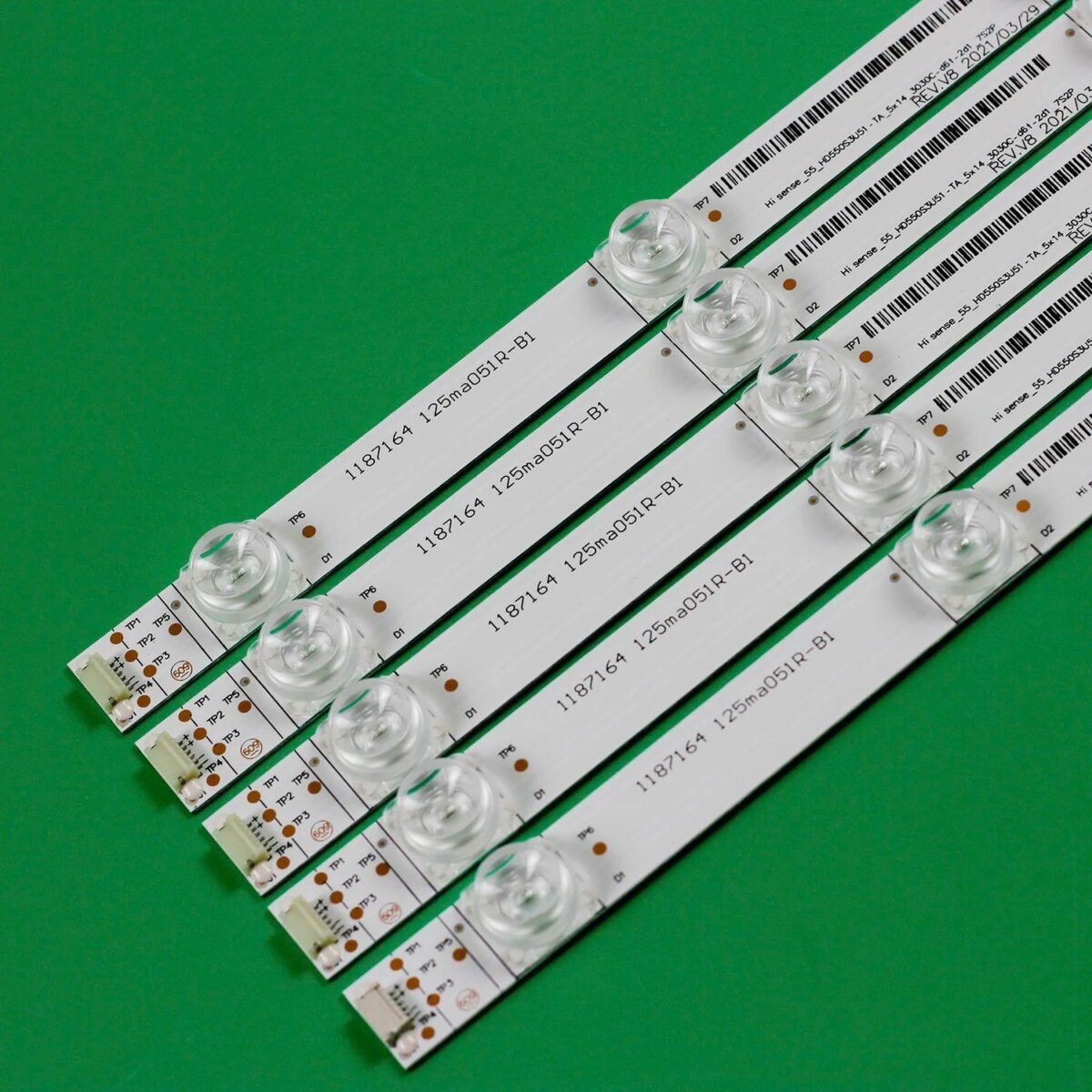 TIRAS LED HISENSE 55" 55Q7809 LB55144 V0 H55A6500 H55A6500UK H55AE6400 55HS68U HSSO-556500791UK 556500791EU 1187164 55 _ HD550S3U51-TA - Imagen 5