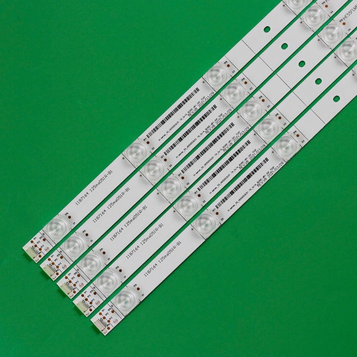 TIRAS LED HISENSE 55" 55Q7809 LB55144 V0 H55A6500 H55A6500UK H55AE6400 55HS68U HSSO-556500791UK 556500791EU 1187164 55 _ HD550S3U51-TA - Imagen 2