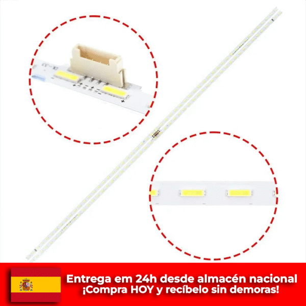 TIRAS LED SAMSUNG 65" UE65NU7370U UE65NU7372U UE65NU7020K UE65NU7120U UE65NU7170U UE65NU7379U UE65RU6025K UE65RU7020K